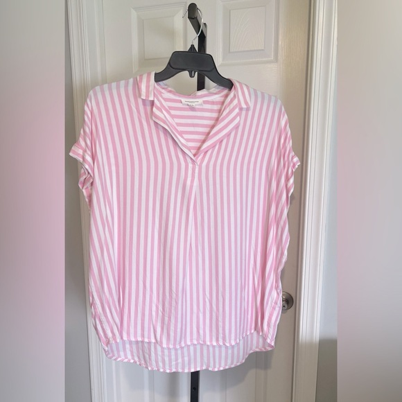 beachlunchlounge Tops - Beach Lunch Lounge Womens Top Size X-Large Pink Stripe Dolman Popover